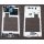 Sony Xperia V (LT25i) Mittelgehäuse, Mittel Rahmen, Middlle Housing Frame (Buzzer Lautsprecher +  Antenne + Kamera Scheibe), Weiss, white