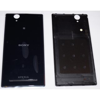 Sony Xperia T2 Ultra (D5303, D5306), Xperia T2 Ultra Dual (D5322) Akkudeckel, Battery Cover, Schwarz, black
