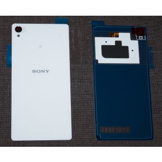Sony Xperia Z3 Dual Sim (D6633) Akkudeckel, Battery Cover + NFC, Weiss, white