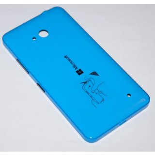 Microsoft Lumia 640 Lumia 640 Dual Sim Akkudeckel Gehäuse-Rückseite Backcover Cyan Blau
