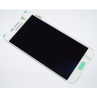 Samsung SM-G920F Galaxy S6 Komplett LCD, Display, Bildschirm + Touchscreen, Weiss, white