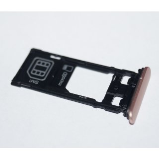 Sony Xperia X Dual Sim (F5122) Simkarten + SD Halter Schlitten, Sim + SD Card Holder Tray, Pink