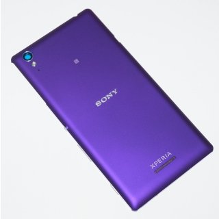 Sony Xperia T3 (D5102), Xperia T3 LTE (D5103, D5106) Akkudeckel, Battery Cover + Tasten, Keys, Lila, purple