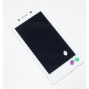 Sony Xperia E3 (D2202, D2203, D2206) Komplett LCD, Display, Bildschirm + Touchscreen + Rahmen, Weiss, white