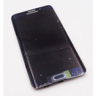 Samsung SM-G928F Galaxy S6 Edge+ LCD, Display + Touchscreen, Touch Panel + Trägerplatte, Schwarz, black