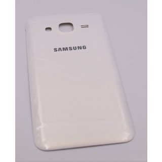 Samsung SM-J500, SM-J500F Galaxy J5 Akkudeckel, Battery Cover, Weiss, white