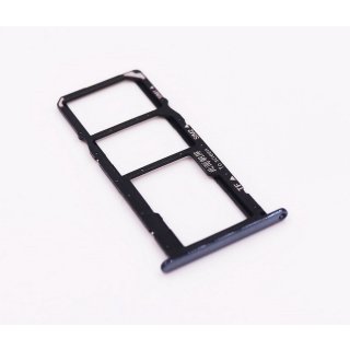 Huawei Y6 2018 ATU-LX3 ATU-L11 ATU-L21 ATU-L22 Sim / Micro SD Karten Halter Schlitten Tray Schwarz