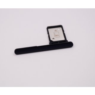 Sony Xperia 10 (I3113, I3123), Xperia 10 Dual Sim (I4113, I4193) Sim Karten Halter Schlitten, Card Holder Tray, Schwarz, black