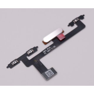 Sony Xperia 10 (I3113, I3123), Xperia 10 Dual Sim (I4113, I4193) seitliche Tasten + Fingerabdruck Sensor Flex Kabel, Pink