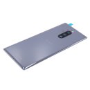 Sony Xperia 1 (J8110, J8170), Xperia 1 Dual Sim (J9110) Akkudeckel, Battery Cover + Kamera Scheibe, Grau, grey