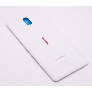 Nokia 3.1 (TA-1057), Nokia 3.1 Dual Sim (TA-1063) Akkudeckel, Battery Cover, Weiss, white